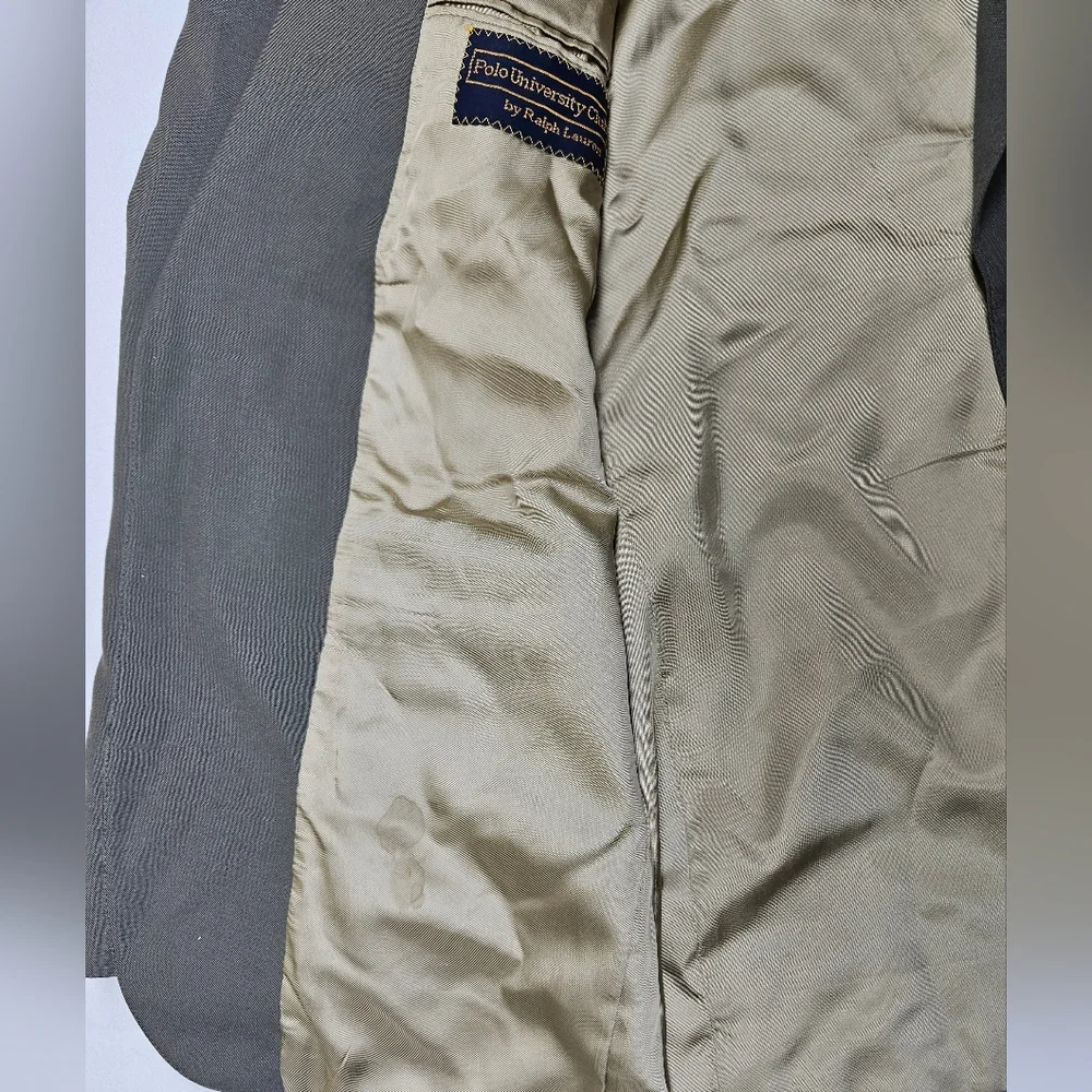 Ralph Lauren Elegant Olive Blazer‎ with Gold Lining